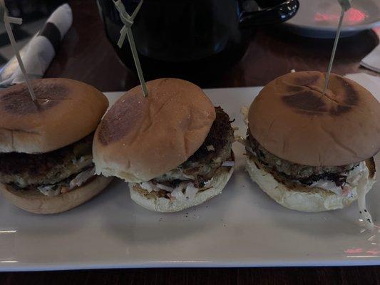 Crab cake sliders