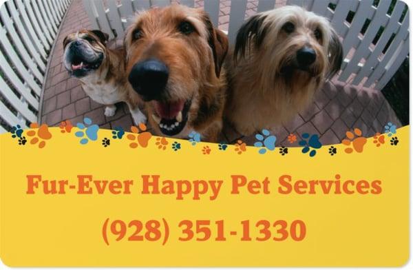 Welcome to Fur-Ever Happy Pet Services “Loving Your Pets When You’re Away”