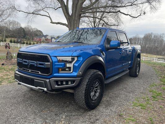 Ceramic coated and paint protection wrapped '20 Raptor.