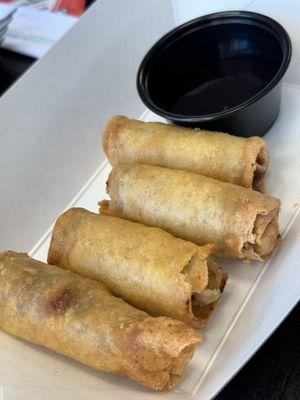 A9.Korean Beef Spring Rolls (4pcs.) are tasty.