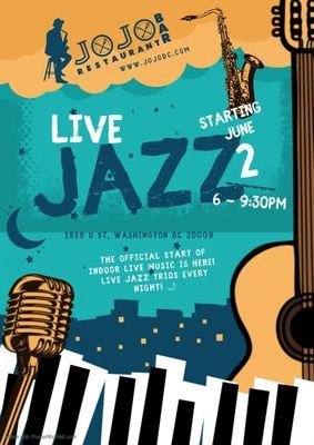 Live Jazz is back daily.