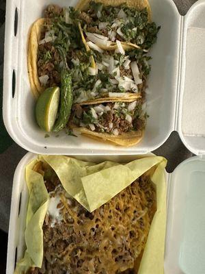 Tacos and nachos!