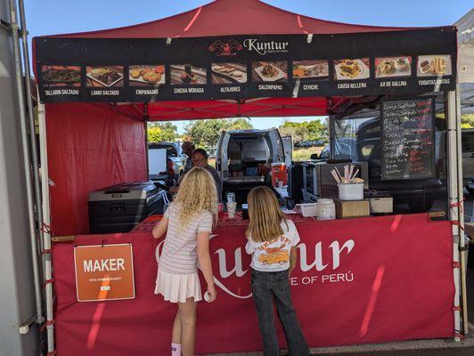 Vista Farmer's Market. I just discovered Kuntur's delicious food.