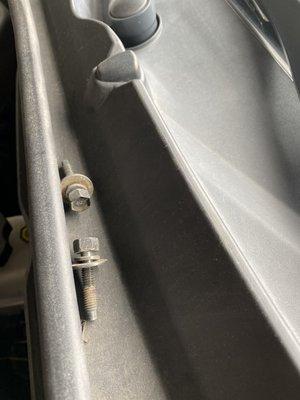 Screws under my hood