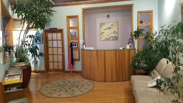 Reception area.