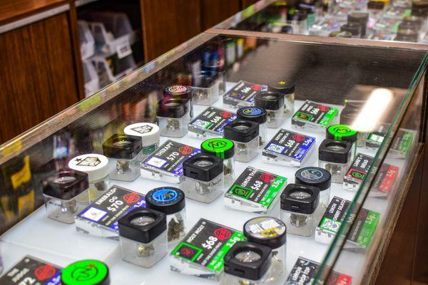 Come check out our selection of products. Purple = Indica / Green = Hybrid / Red = Sativa
 Prices shown with tax (Out The Door Pricing)