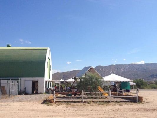 Rincon Market Barn and Tents to keep cool