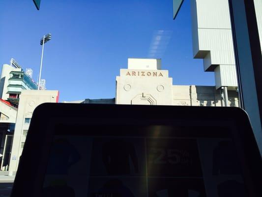 My view from the treadmill - Arizona Stadium