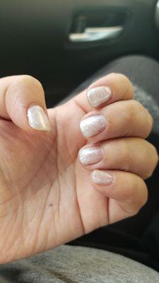 Lovely manicure after acrylic nail removal!