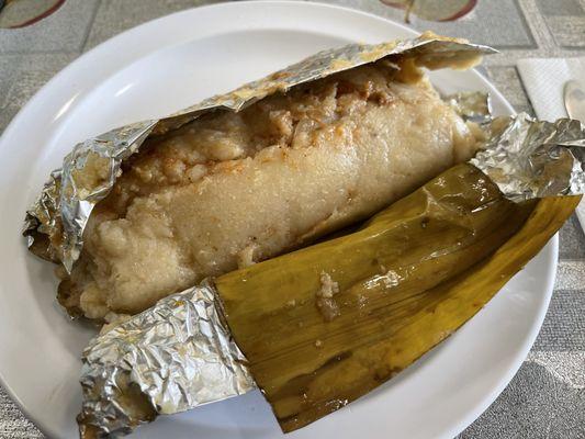 Chicken tamale.