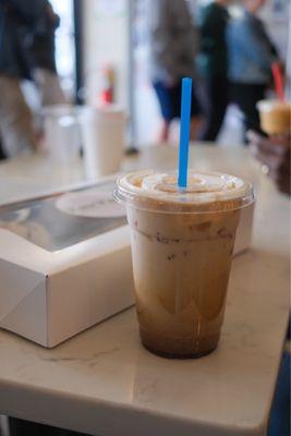 Pumpkin iced latte