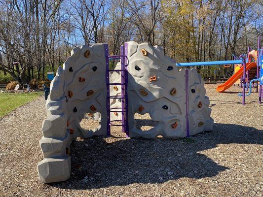 Rock wall for the kiddos