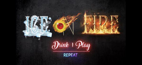 It's a new Ice On Fire Sports bar, You can and drink right now. We are going to add food in the future.