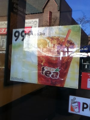 99 cents iced tea any size