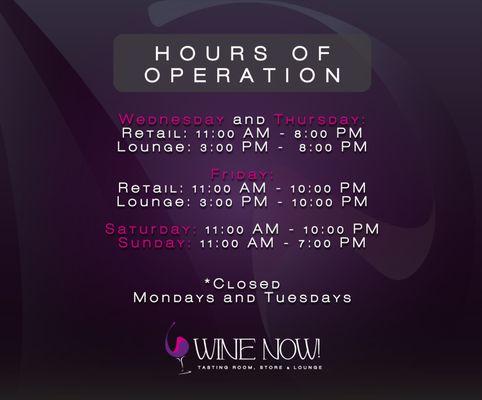 Hours of operation