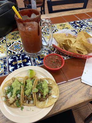 Taco Tuesday and the best michelada in town hands down.