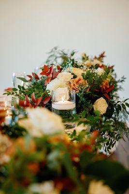 Head table florals