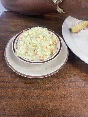 Homemade coleslaw