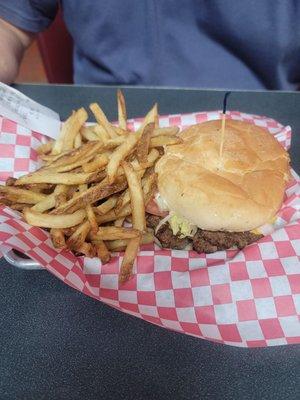 Everything Cheeseburger  and fries. So good!