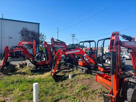 Rental department Kubota's