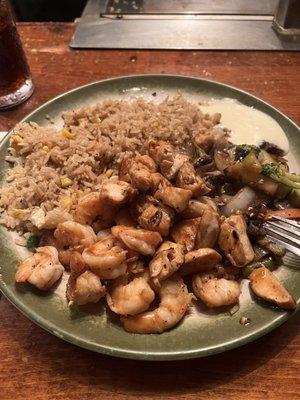 Tepanyaki Shrimp And Chicken