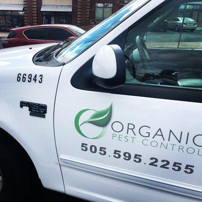 Organic Pest Control Work Truck