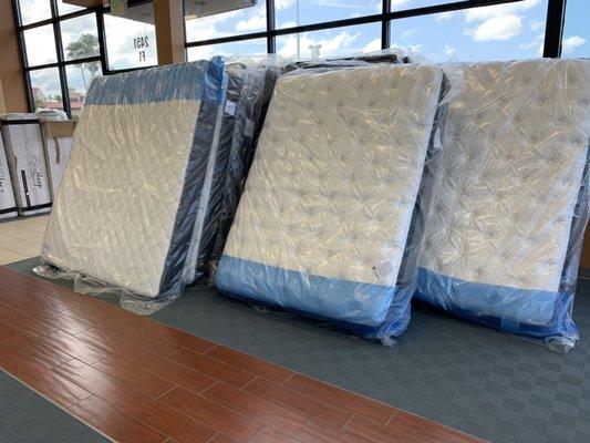 Pillowtop. Plush. Memory foam. Hybrid. New in plastic