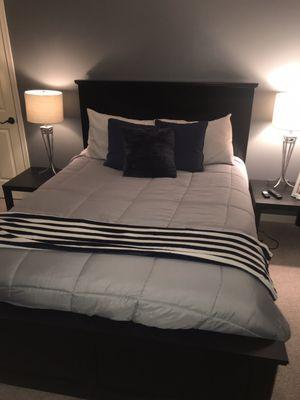 Awesome new queen headboard/footboard with rails from Furniture Superstore.