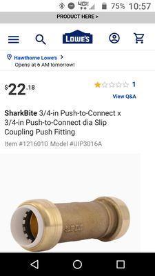 Who would have a clean conscious to charge $120 for a $22 part. Tell me, is this Fair?