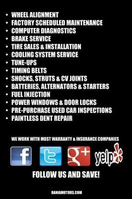 Services we offer