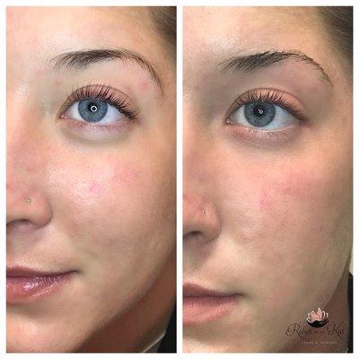 Lash lift and tint