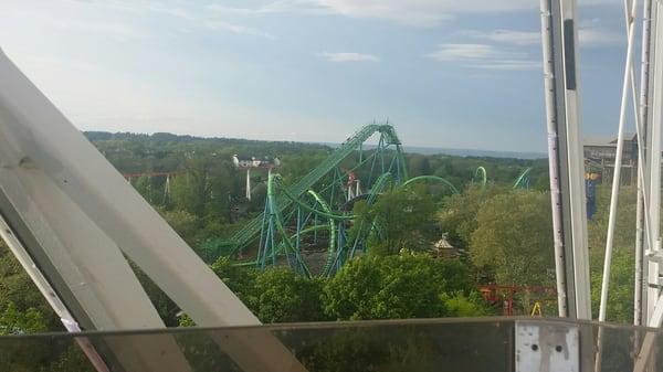 75% of Hydra's layout, taken from atop the Ferris Wheel