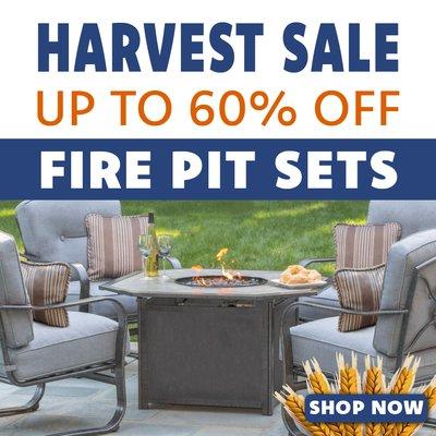 Harvest sale fire pits.