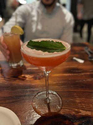 Strawberry blonde cocktail