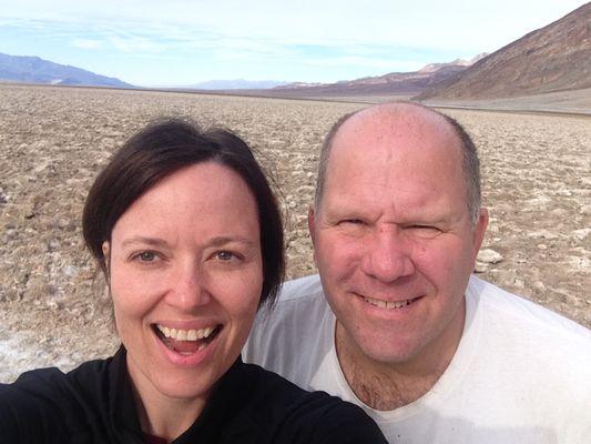 Death Valley vacation with my wife Julie.