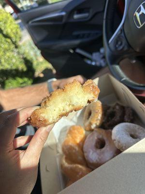 Glazed old fashioned donut