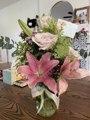 Beautiful flowers sent from Dr. Minutello's office