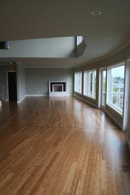 A Beautiful Carbonized Bamboo Floor