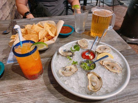 Mama's Passion Berry, Blue Point Oysters