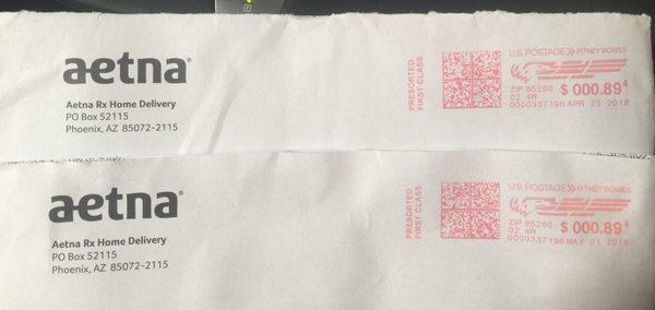 Sent me two letters to decline the same cliams