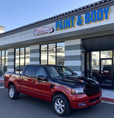 Ford F-150 Custom Paint Candy Apple Red Two-Tone