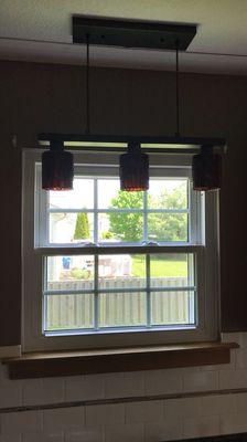 Kitchen window with colonial grid