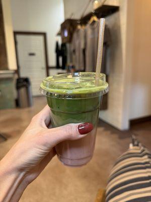 Berry Matcha! Tasty!