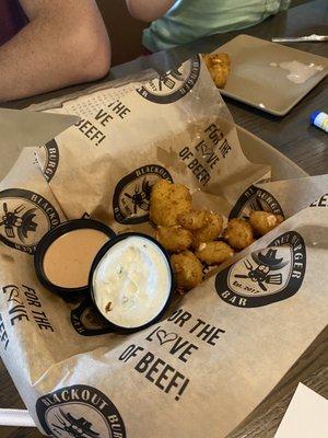 Cheese curds (don't worry...there WERE more, we just ate some before I got a photo.)