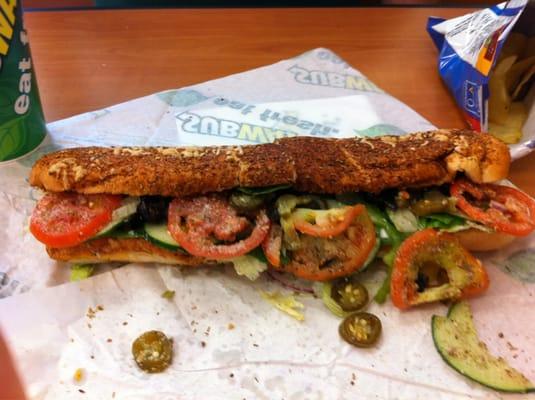 Foot long veggie