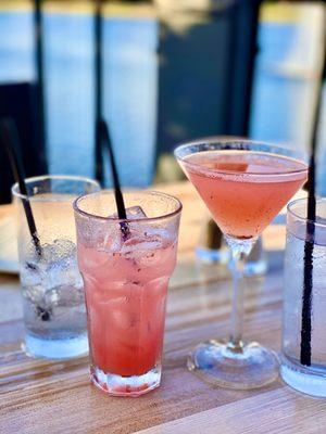 Spiked Berry Lemonade and Berry Martini