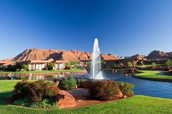 Looking towards The Inn at Entrada.