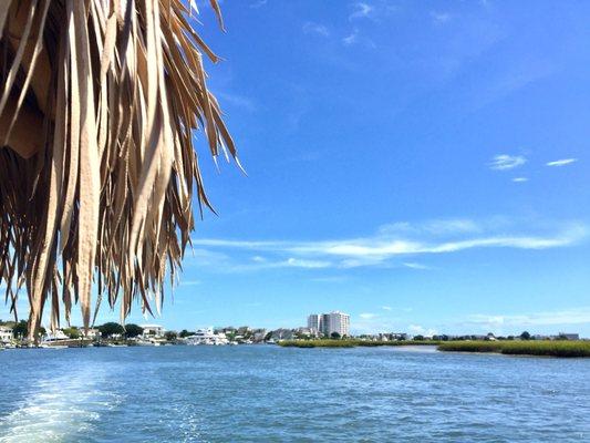 Intracoastal views on the tiki charter