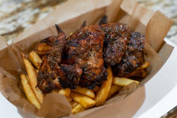 Jerk Chicken with Fries