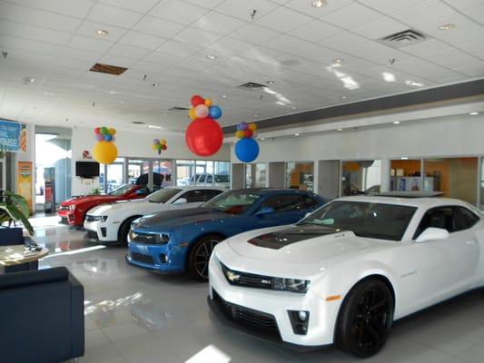 Come look at our selection of Camaros in our showroom.